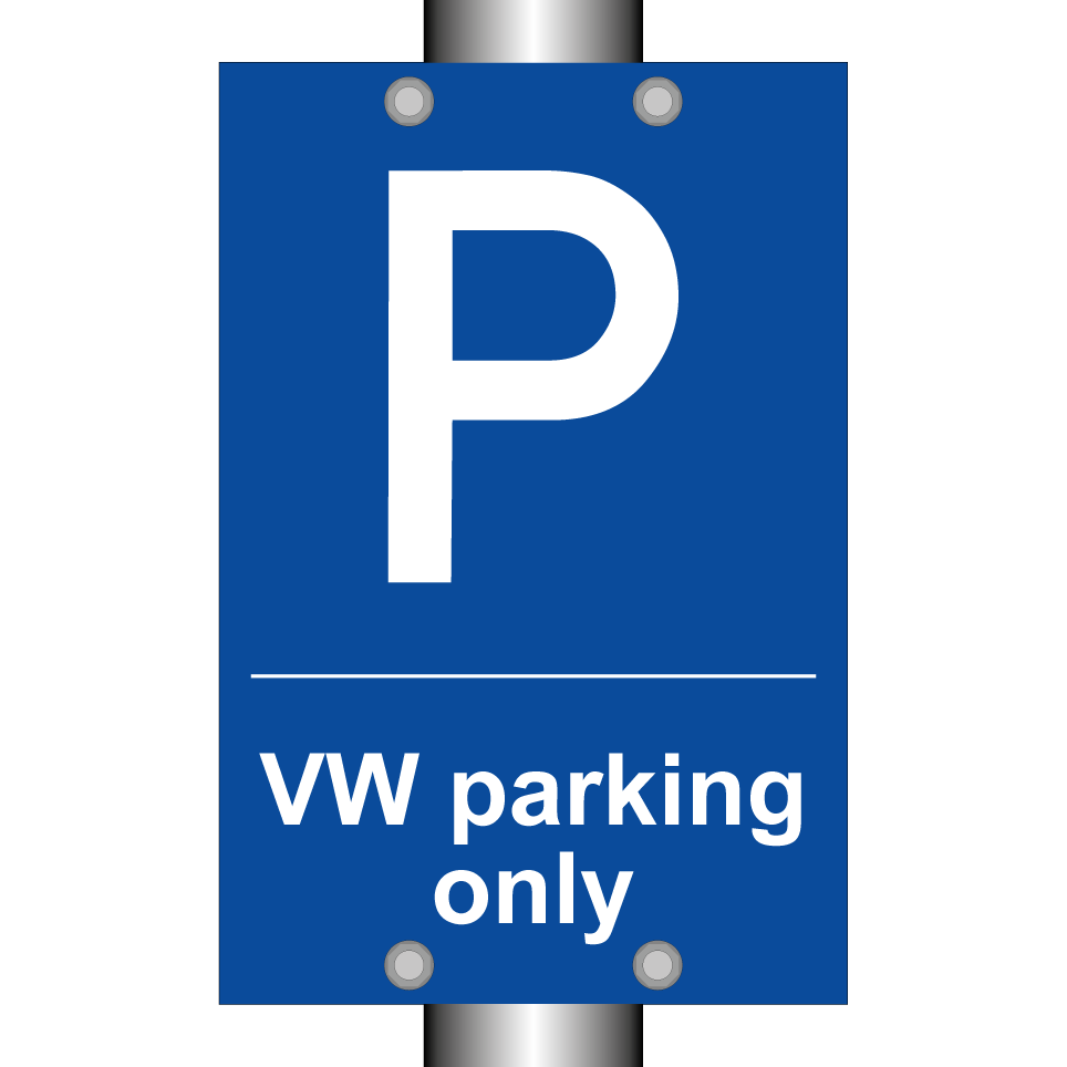 VW parking only
