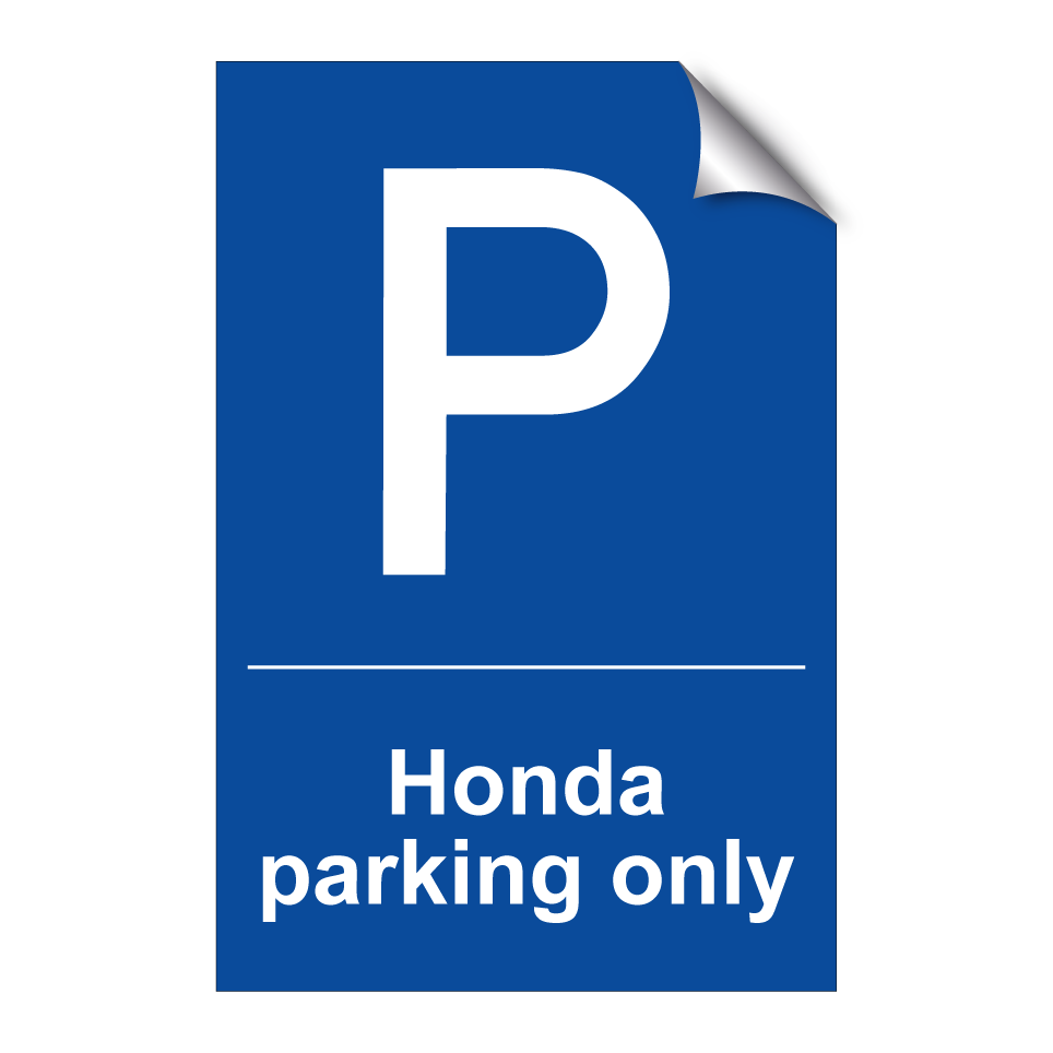 Honda parking only