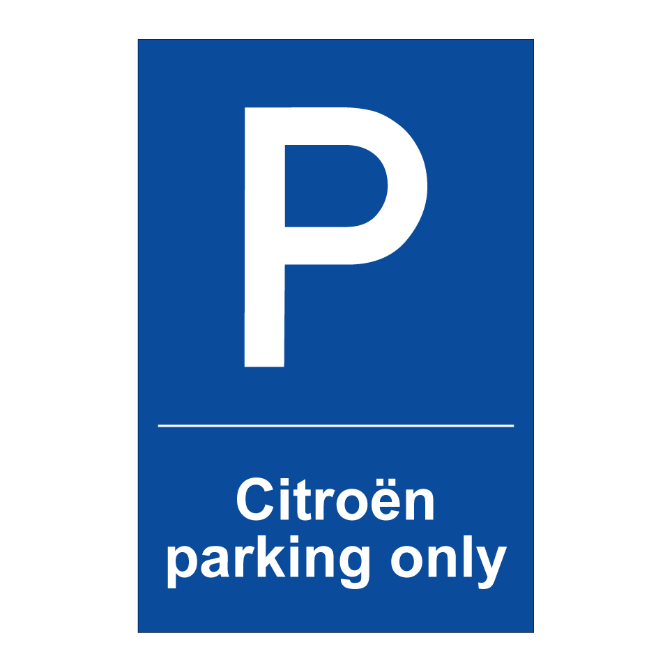 Citroën parking only