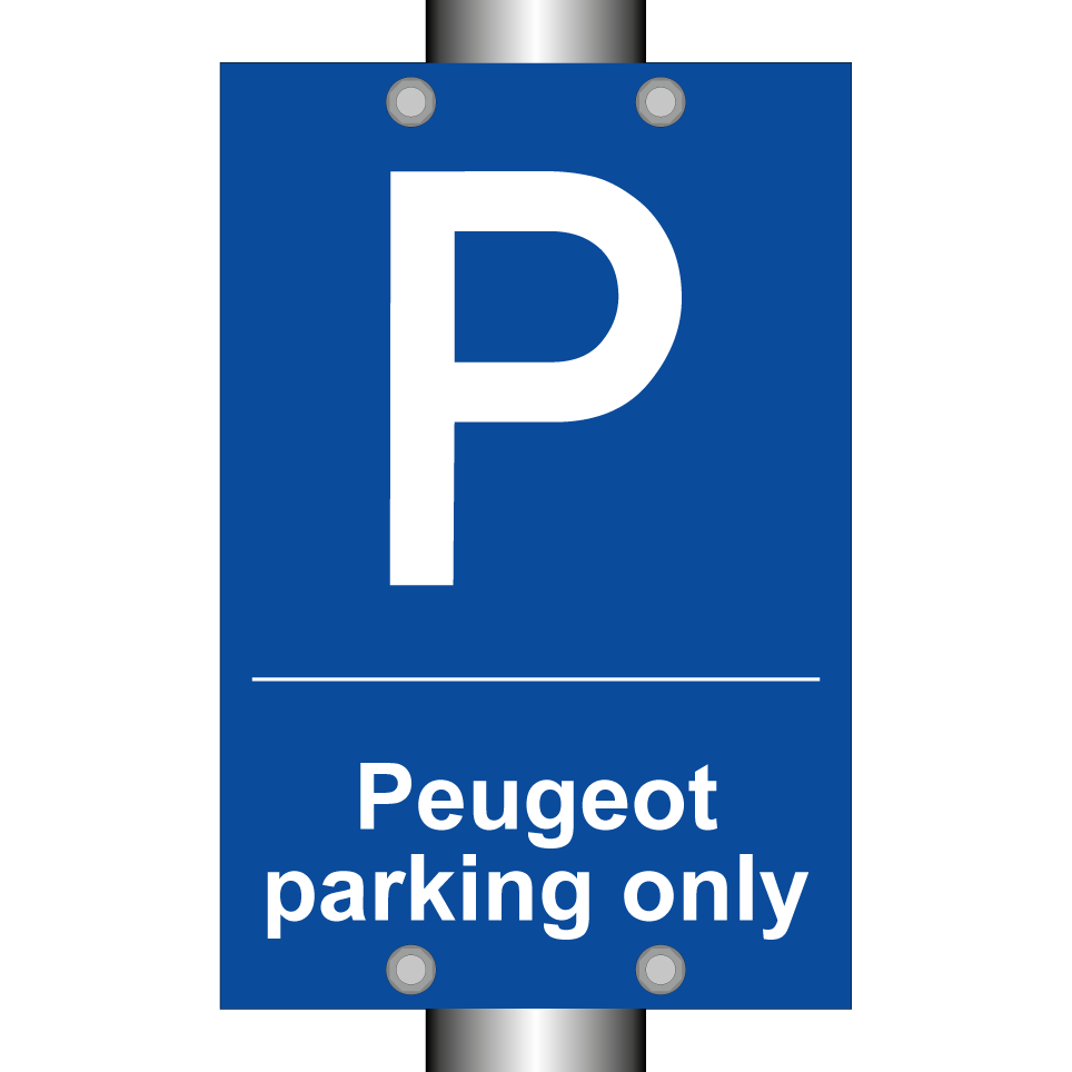 Peugeot parking only