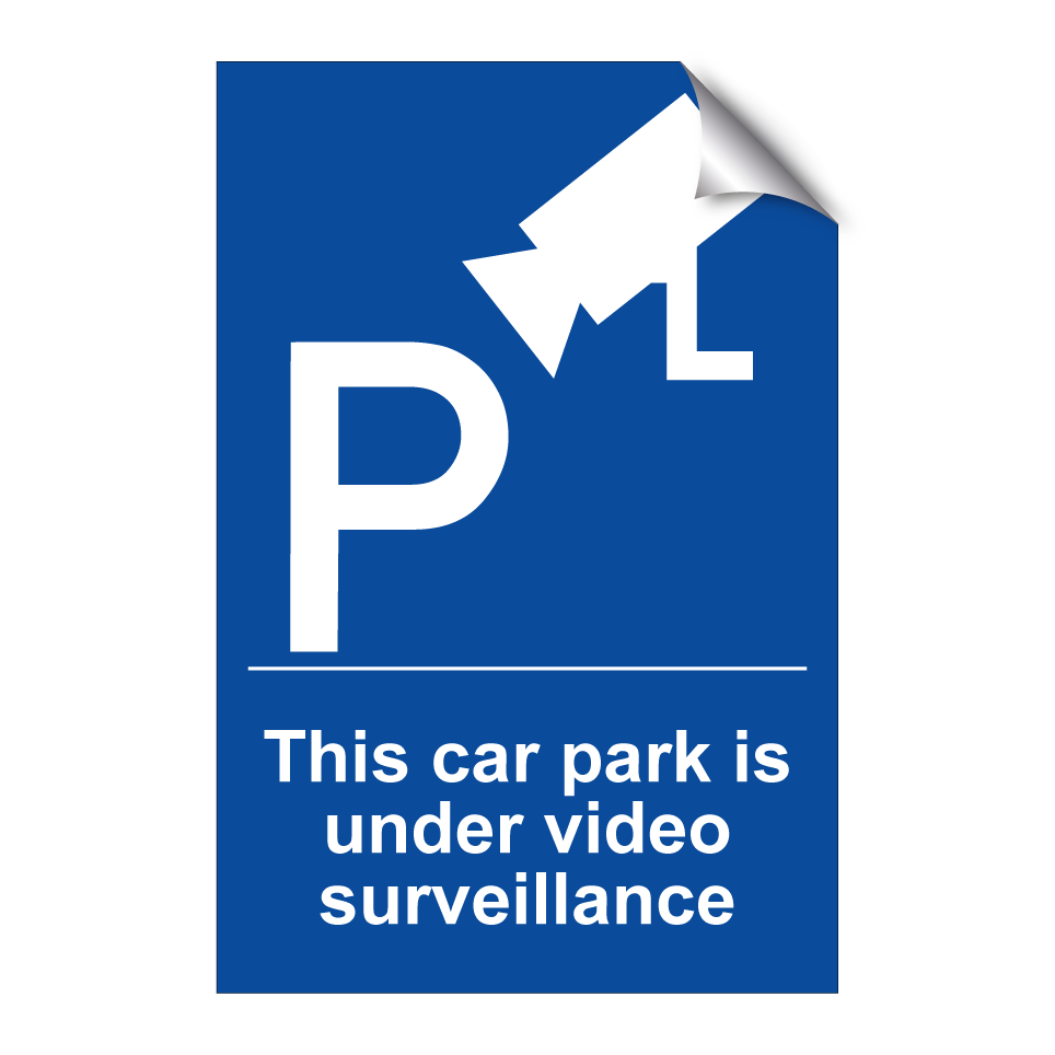This car park is under video surveillance