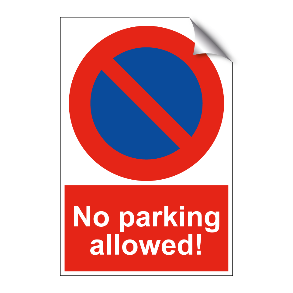 No parking allowed!