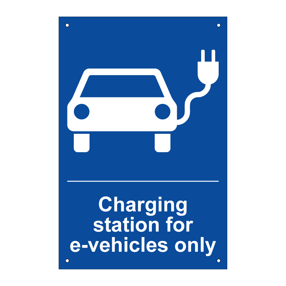 Charging station for e-vehicles only