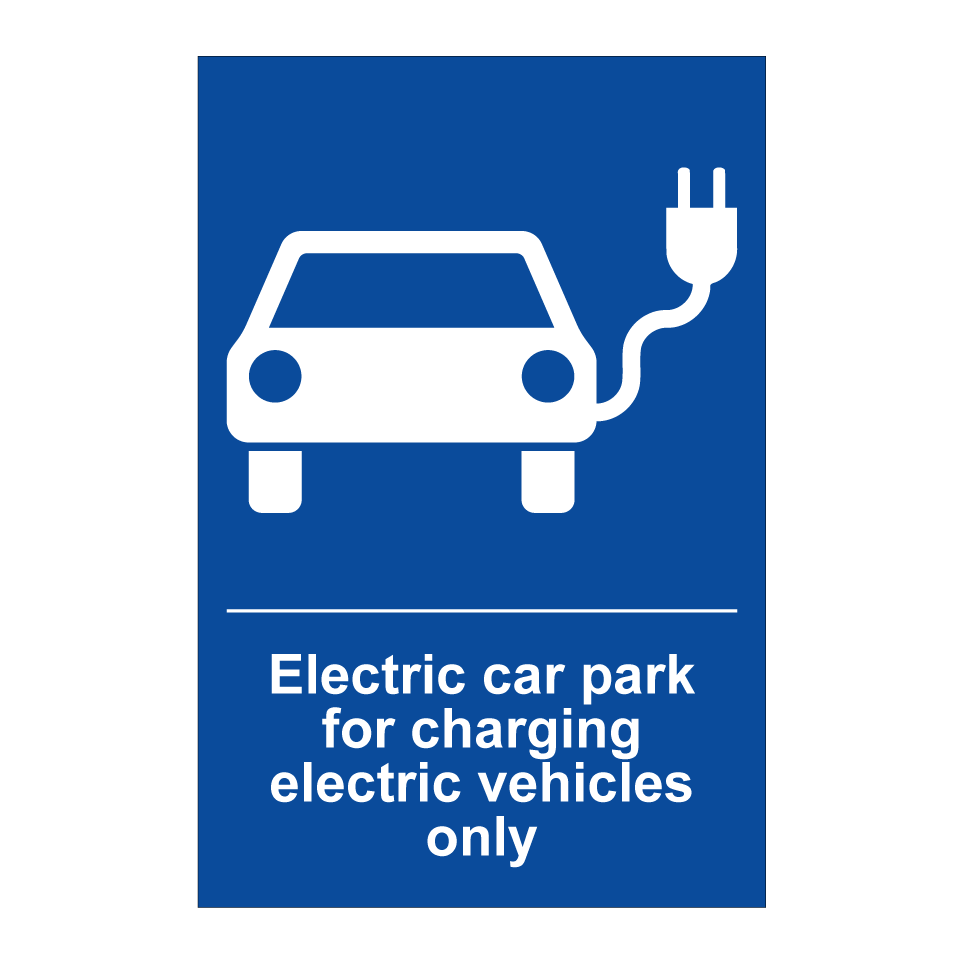 Electric car park for charging electric vehicles only