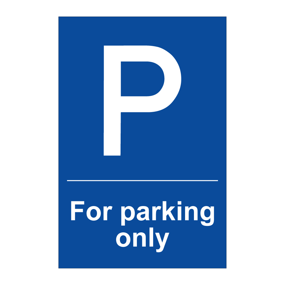 For parking only