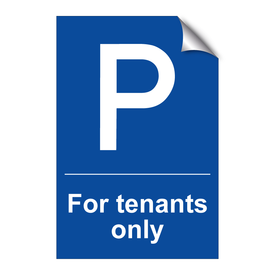 For tenants only