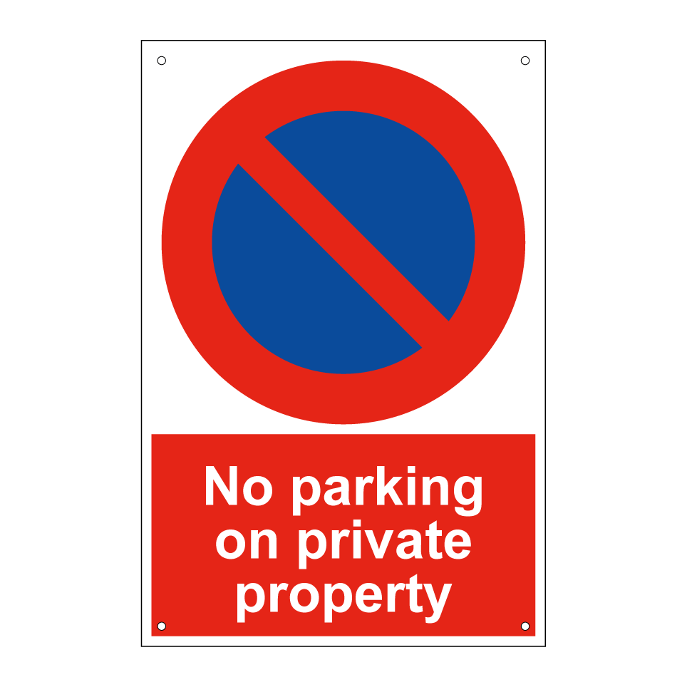No parking on private property