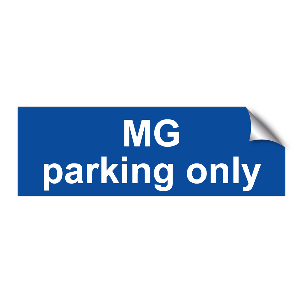 MG parking only