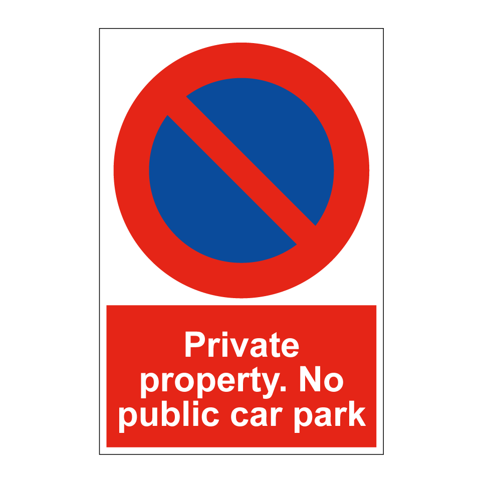 Private property. No public car park