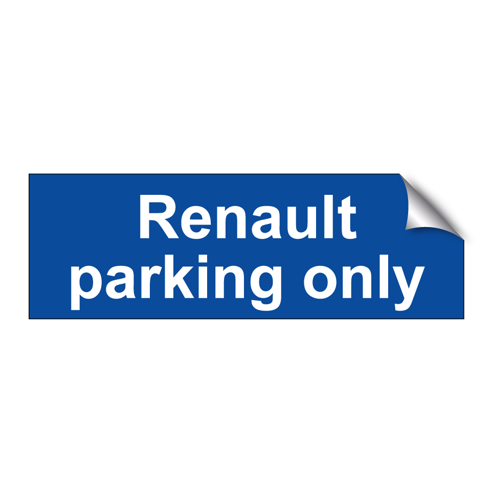 Renault parking only