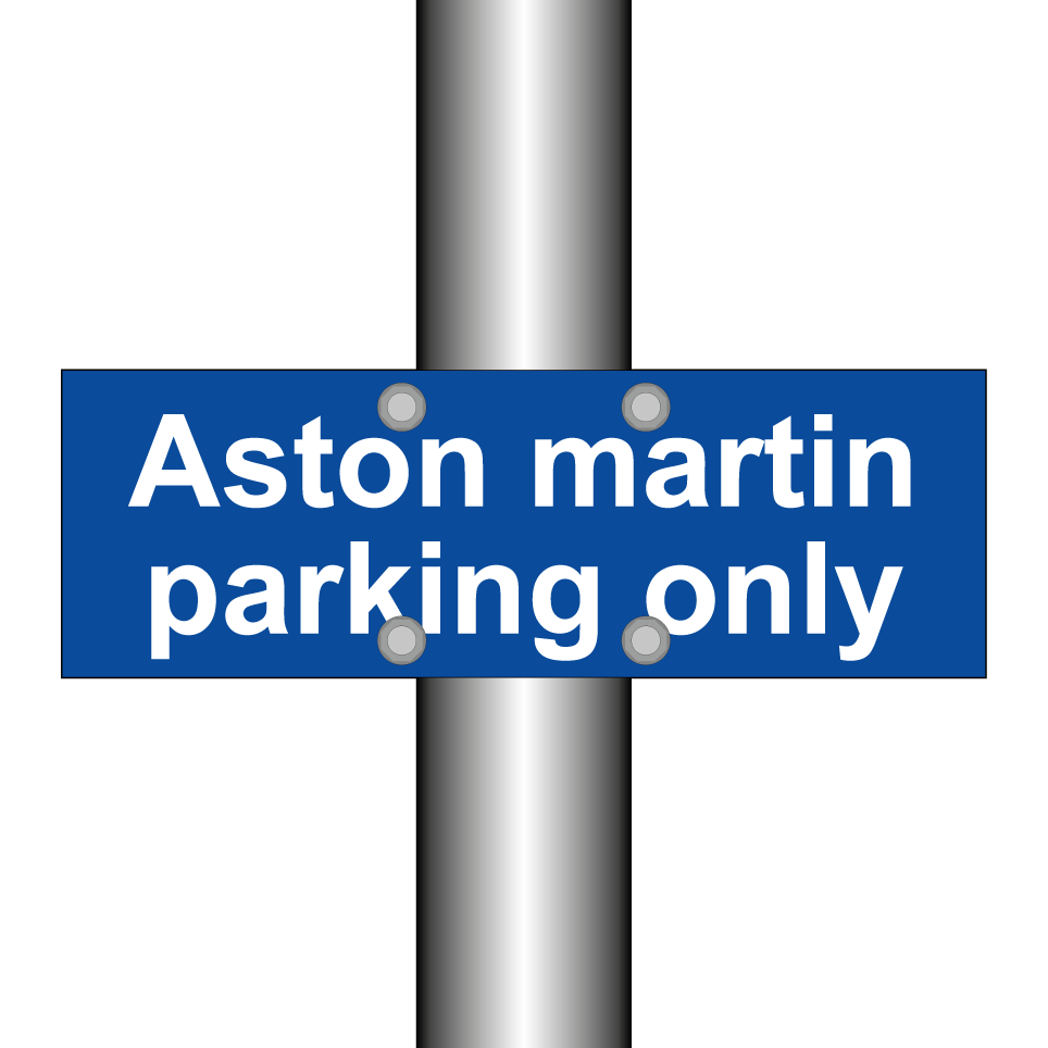 Aston martin parking only