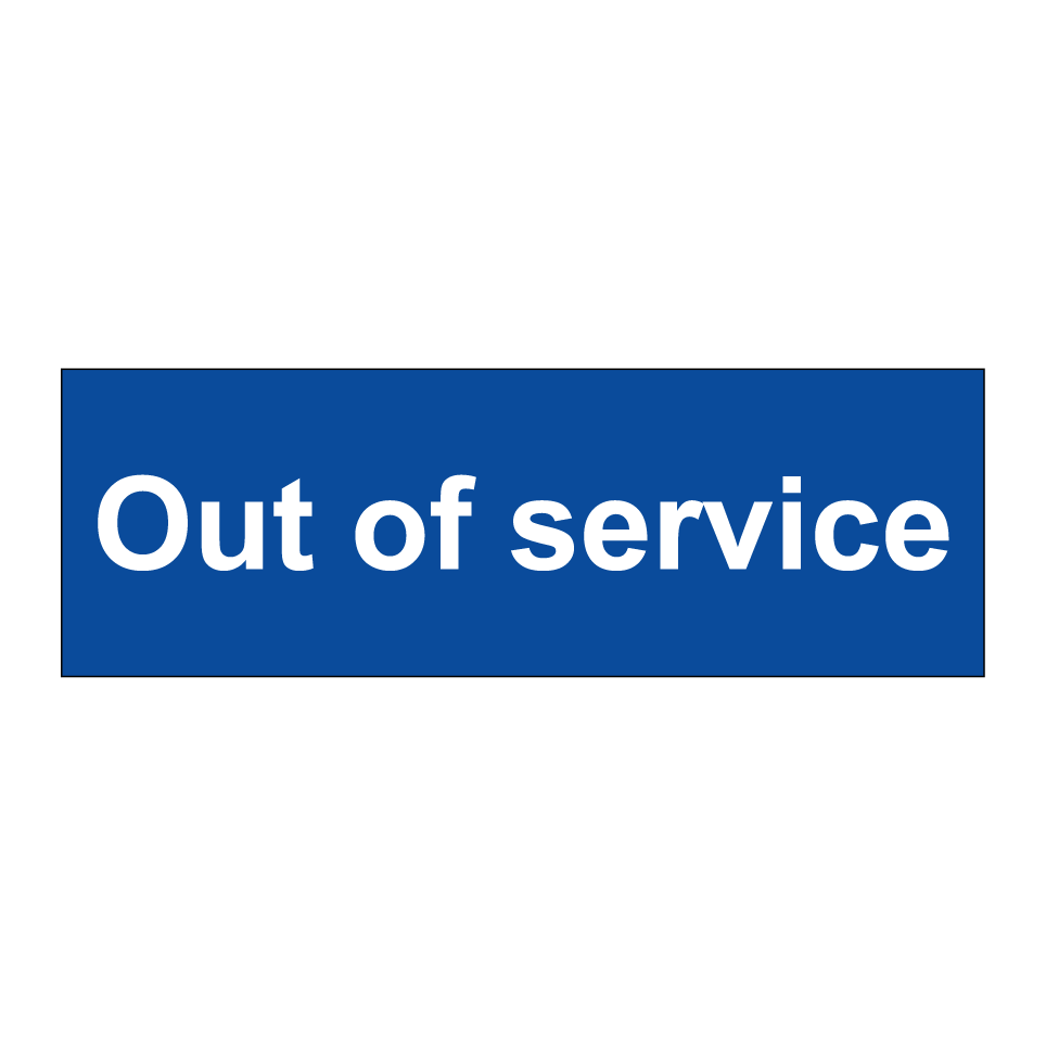 Out of service