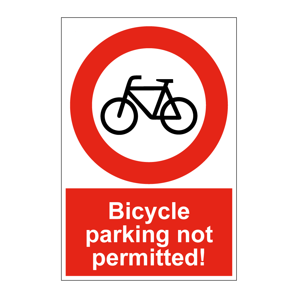 Bicycle parking not permitted!