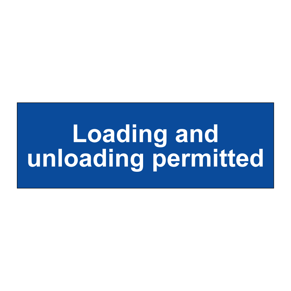 Loading and unloading permitted