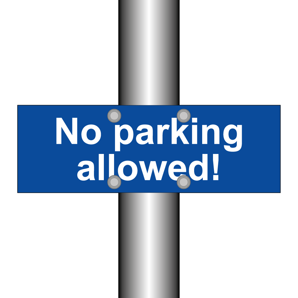 No parking allowed!