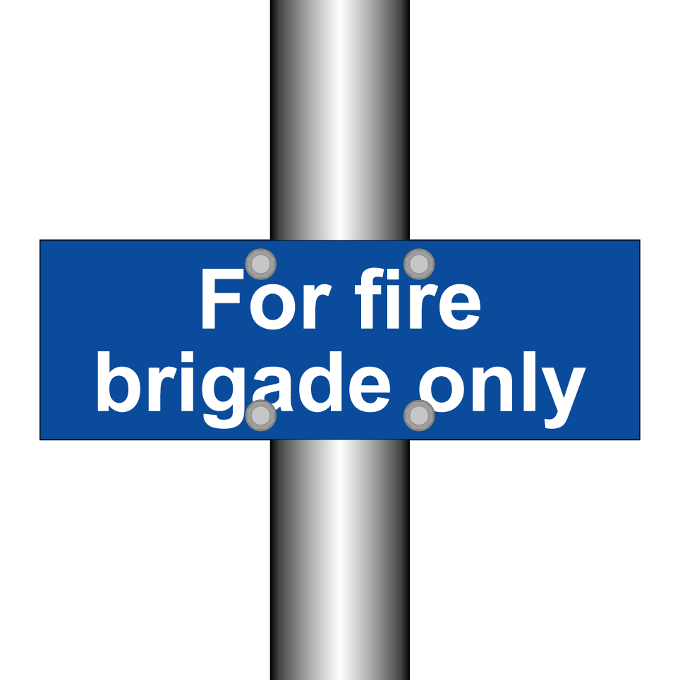For fire brigade only