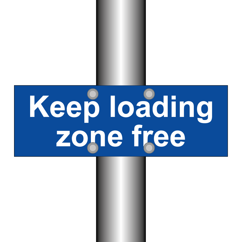 Keep loading zone free