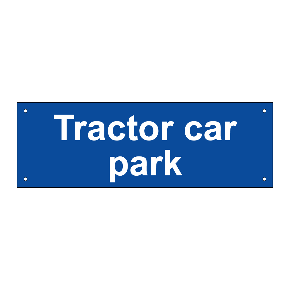 Tractor car park