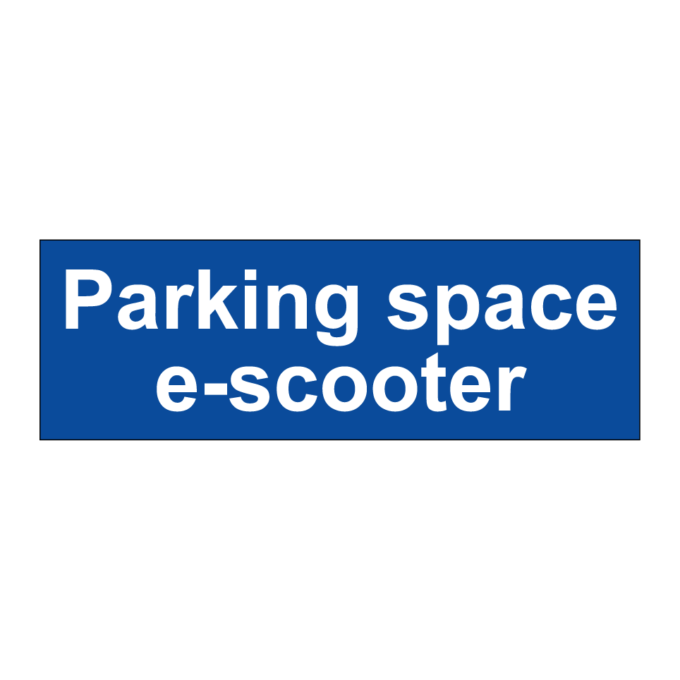 Parking space e-scooter