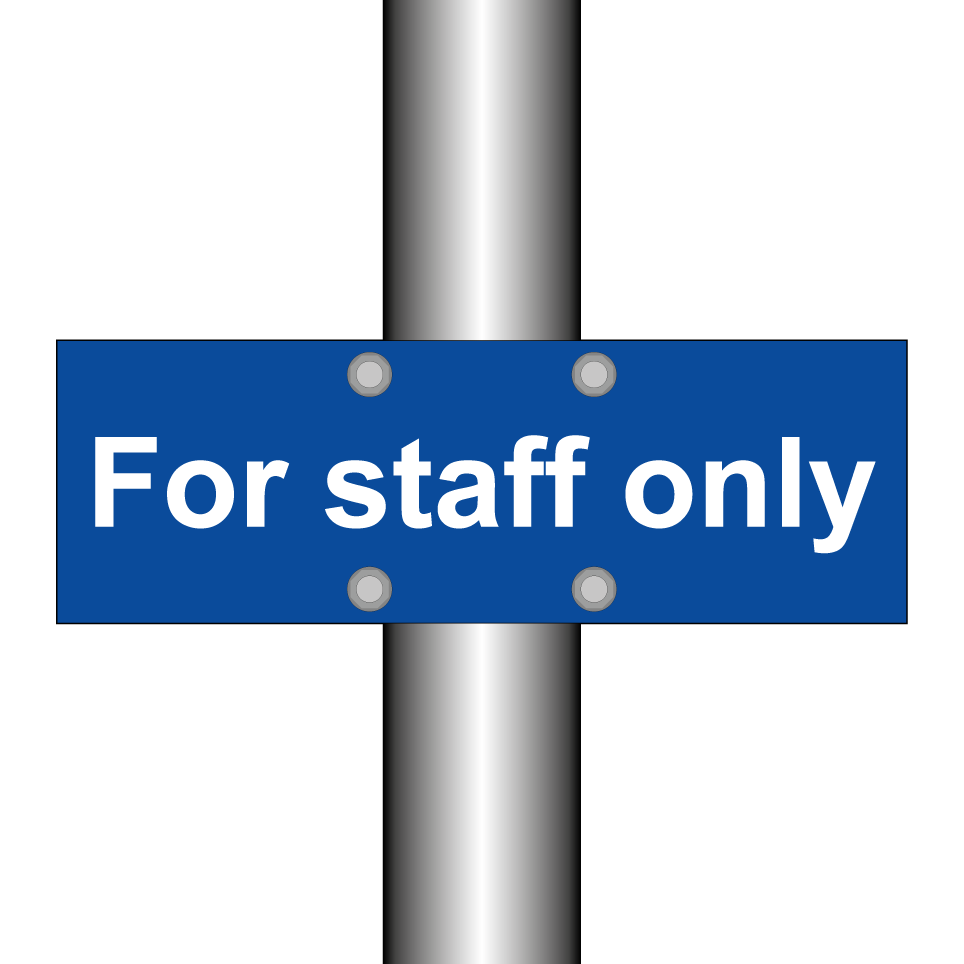 For staff only