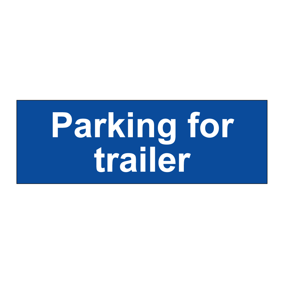 Parking for trailer