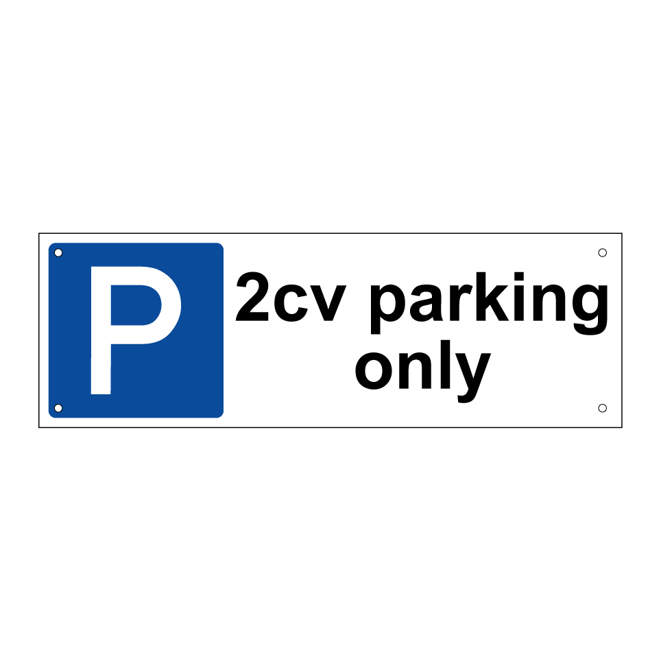2cv parking only