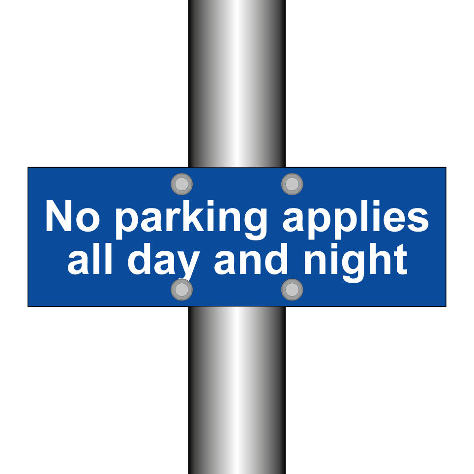 No parking applies all day and night