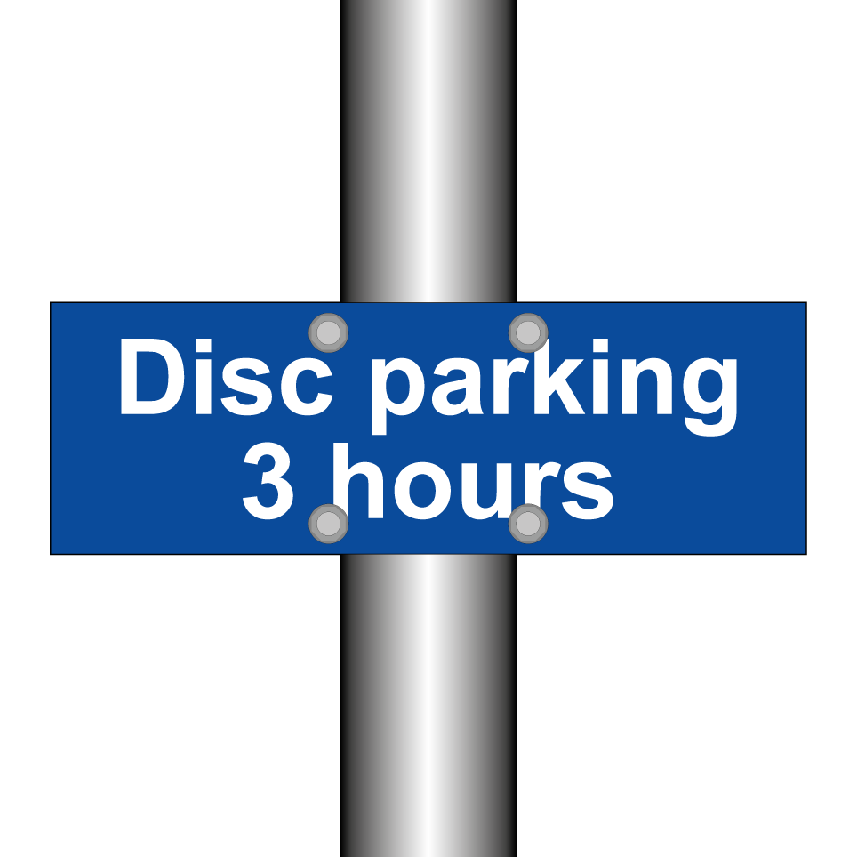 Disc parking 3 hours