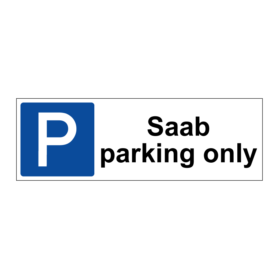 Saab parking only