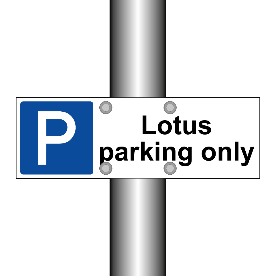 Lotus parking only