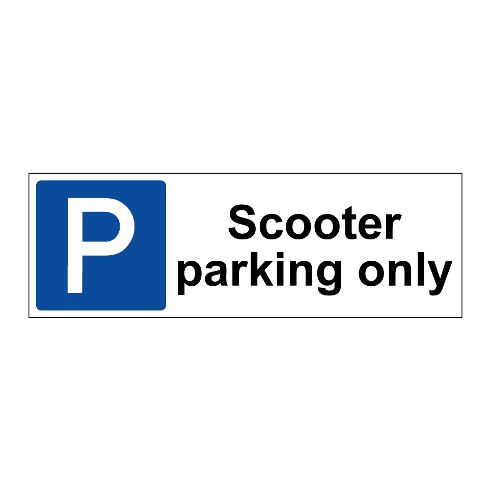 Scooter parking only