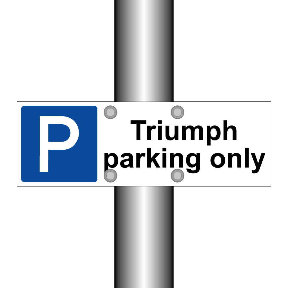 Triumph parking only