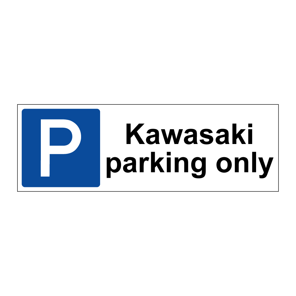 Kawasaki parking only