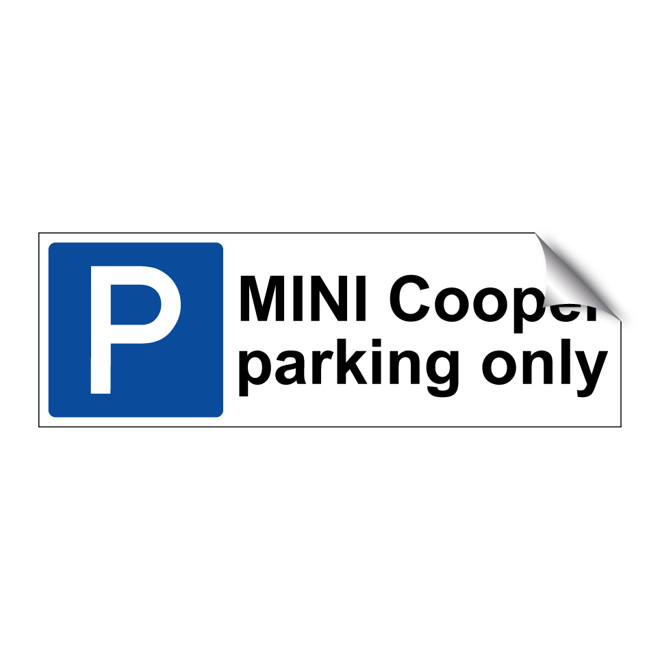 MINI Cooper parking only