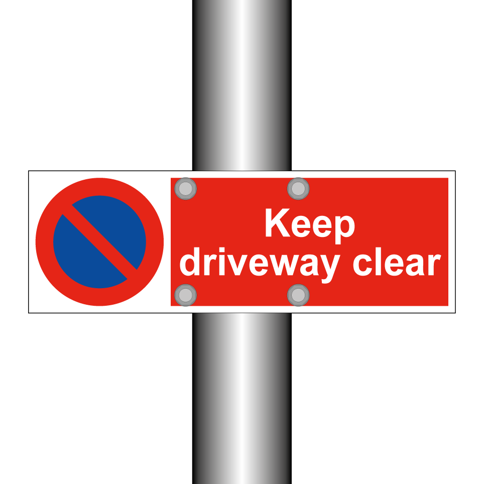 Keep driveway clear