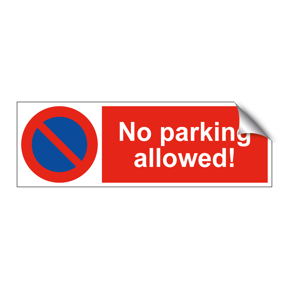 No parking allowed!