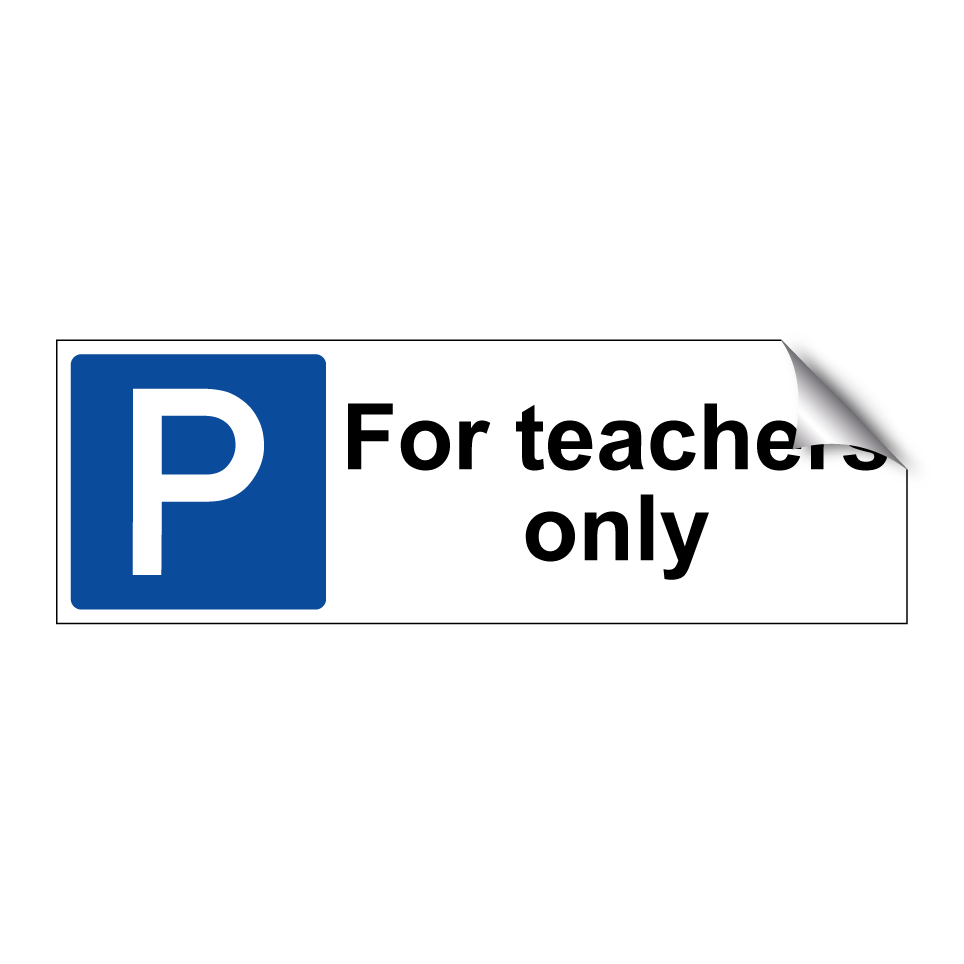 For teachers only