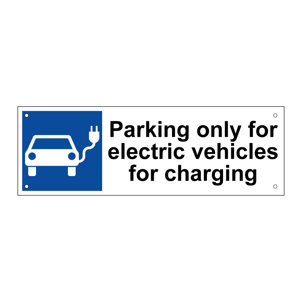 Parking only for electric vehicles for charging