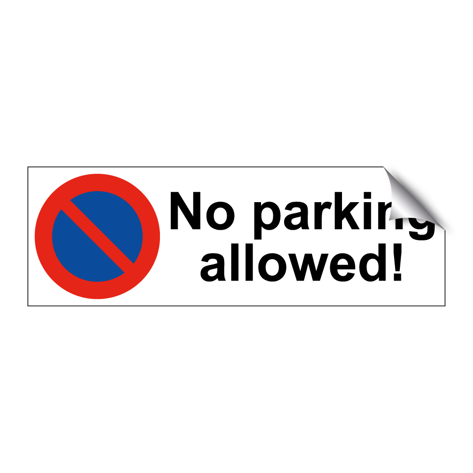 No parking allowed!
