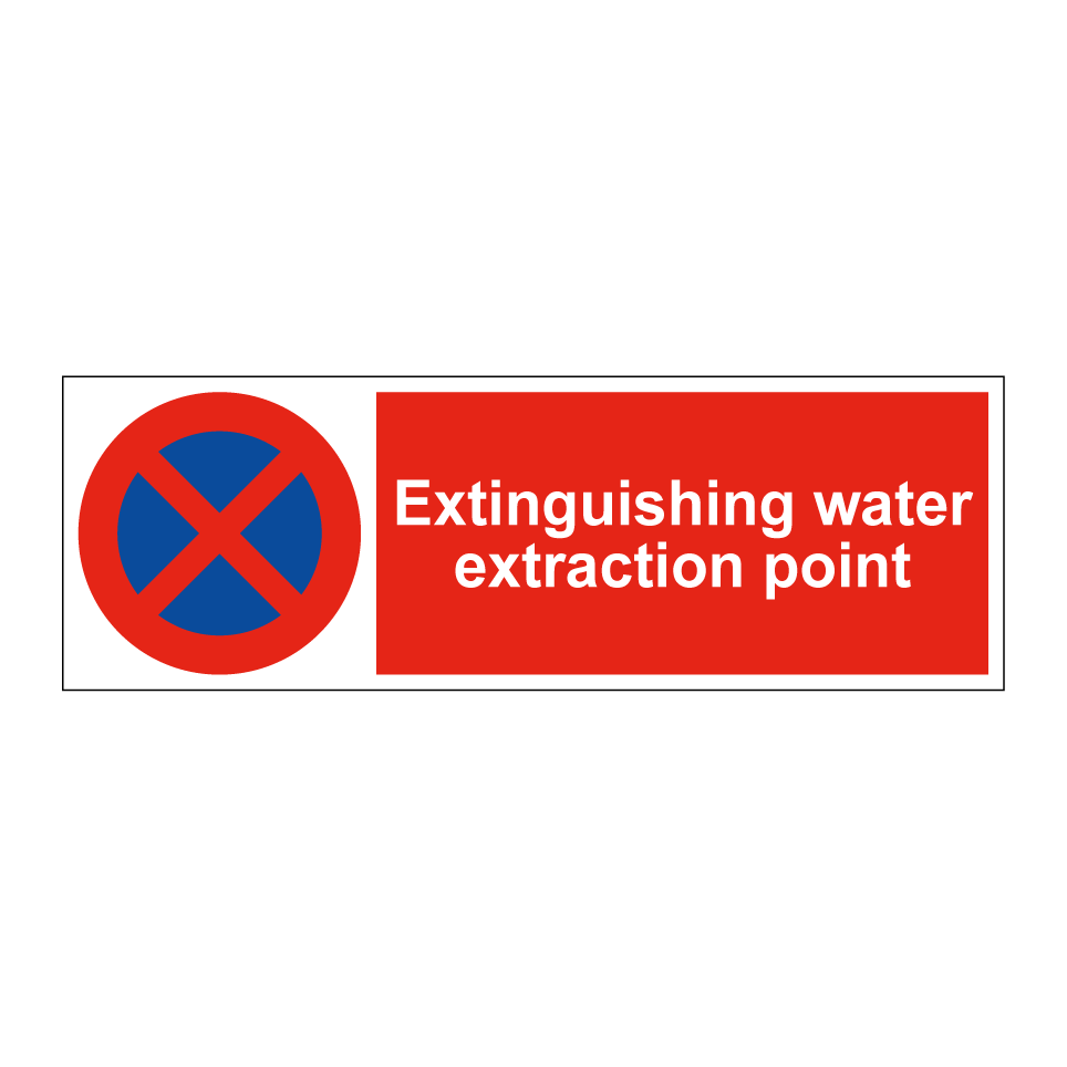 Extinguishing water extraction point