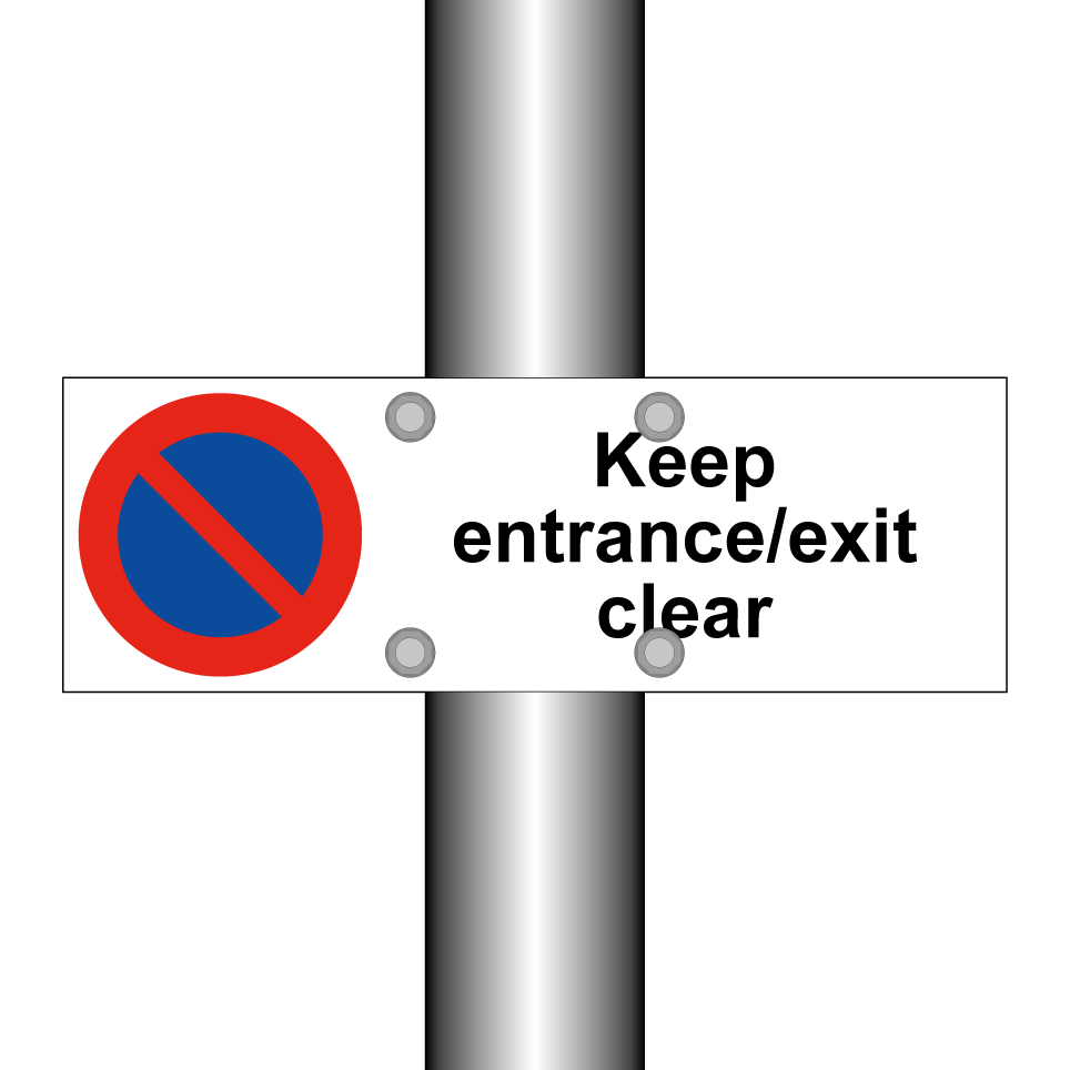 Keep entrance/exit clear