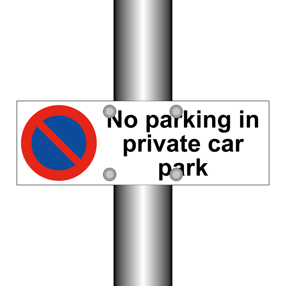 No parking in private car park