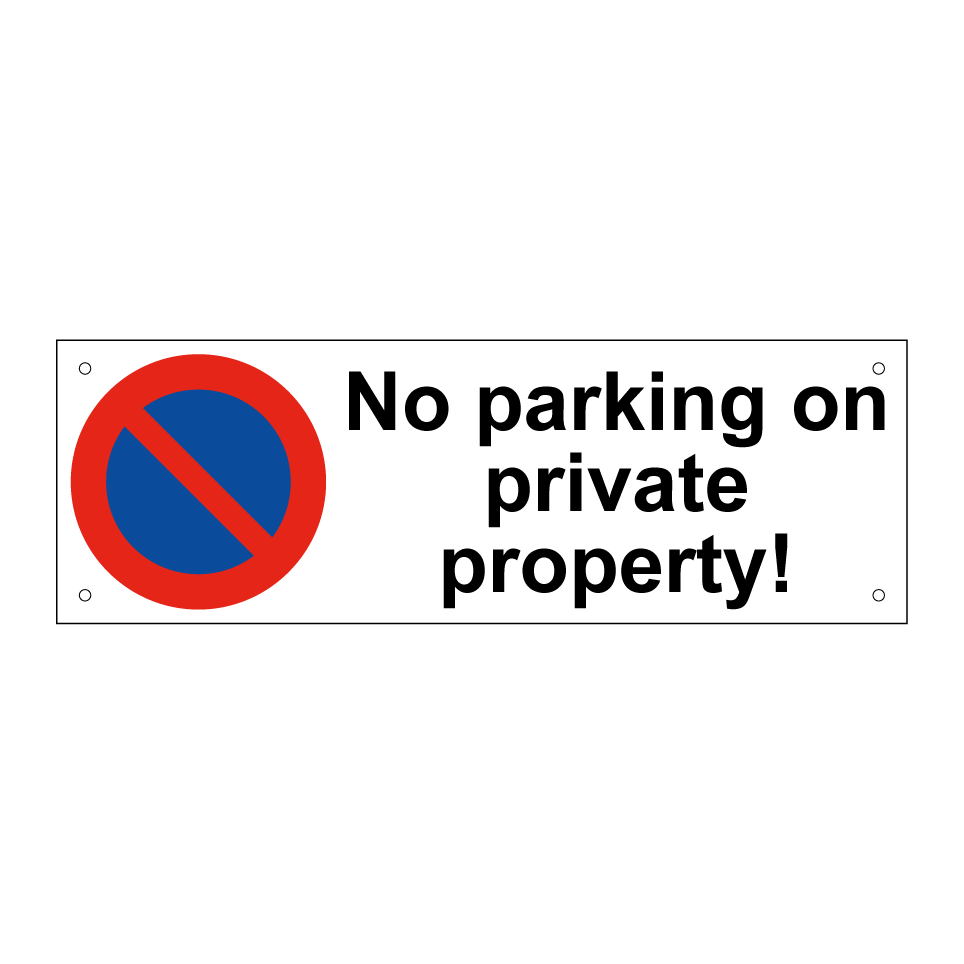 No parking on private property!