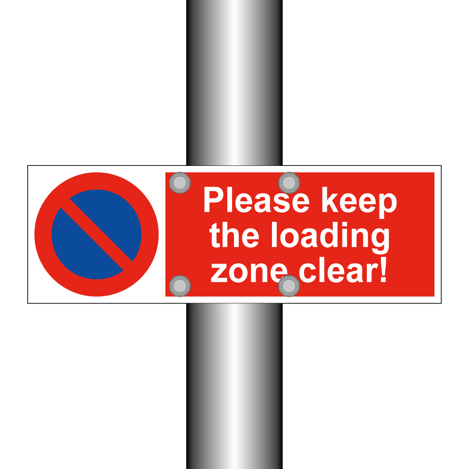 Please keep the loading zone clear!