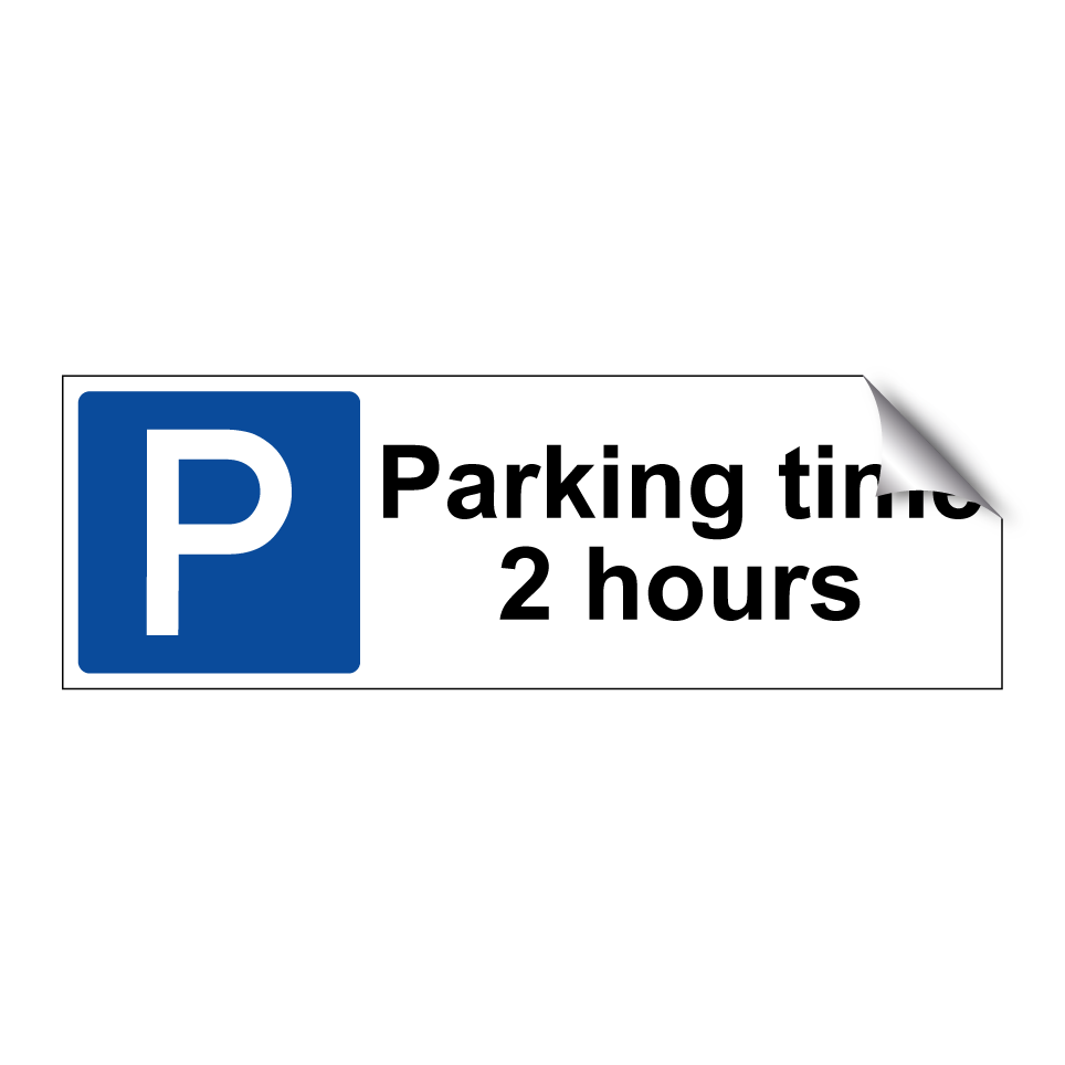 Parking time 2 hours