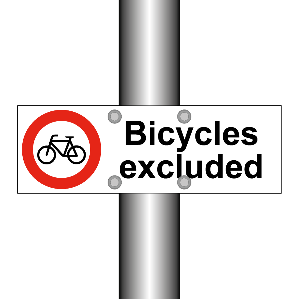 Bicycles excluded