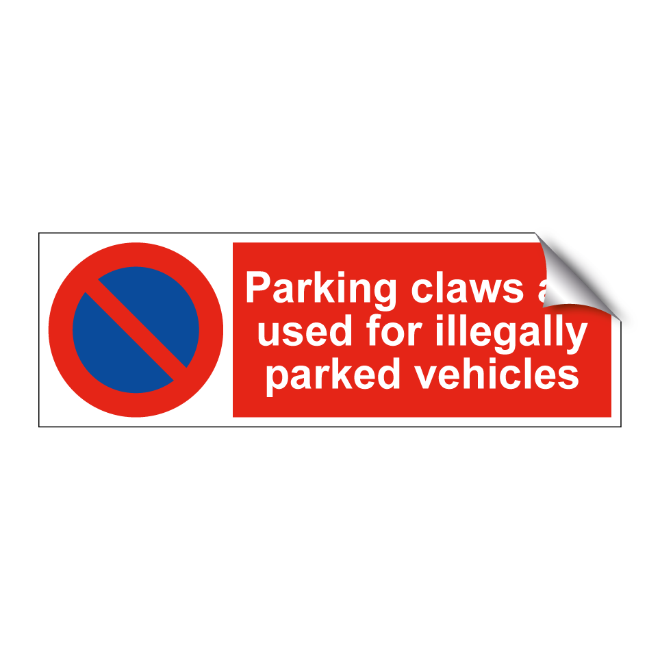 Parking claws are used for illegally parked vehicles
