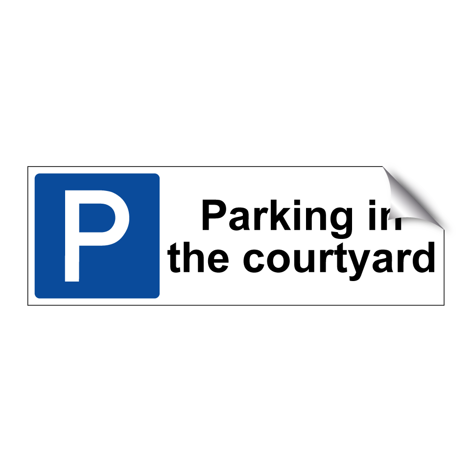 Parking in the courtyard