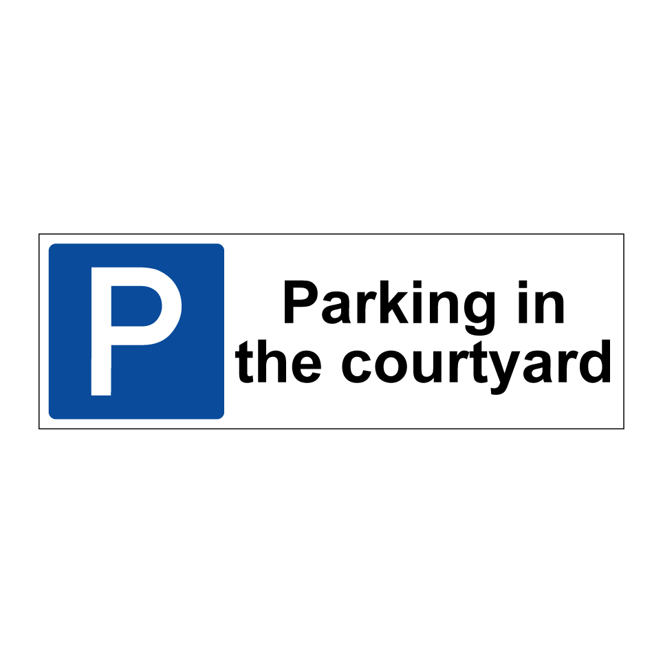 Parking in the courtyard