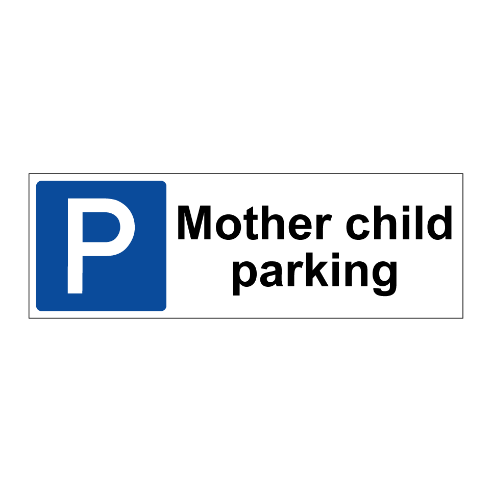 Mother child parking